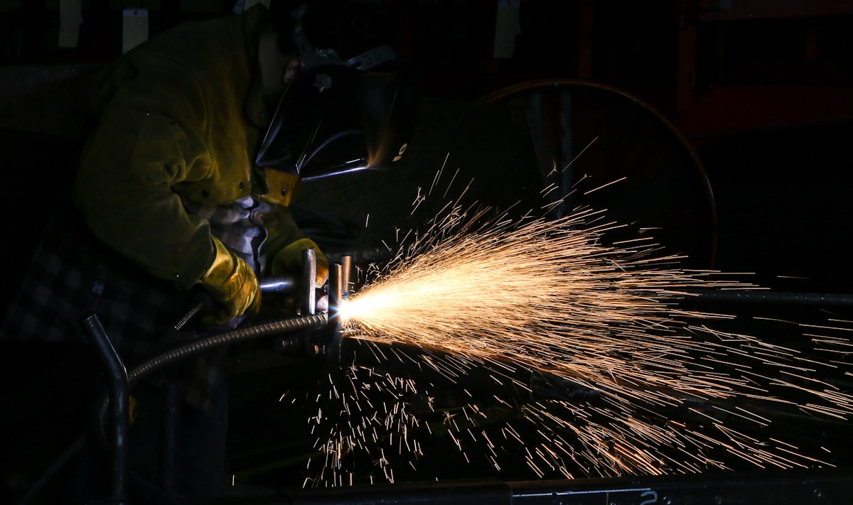 Galvanised access steel for a depot facility